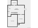 Basement floorplan shows unfinished space and crawl space at 3331 N Buchanan Way, Aurora, CO 80019