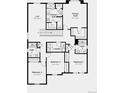 Second floor floorplan features a primary suite, three bedrooms, and laundry at 3331 N Buchanan Way, Aurora, CO 80019