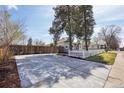Spacious concrete driveway offering ample parking space at 4290 S Cherokee St, Englewood, CO 80110