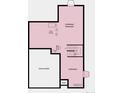 Basement floor plan features an unfinished area with optional rough-in plumbing at 13333 Blue Amber Ct, Parker, CO 80134