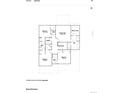 Second floor floorplan featuring four bedrooms, three bathrooms, a laundry room, and an HVAC room at 7440 S Yank Ct, Littleton, CO 80127