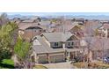 An aerial view showcasing the beautiful home nestled in a vibrant neighborhood at 3761 S Orleans St, Aurora, CO 80013