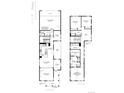 Detailed floor plan outlining the layout of the home's first and second floors with dimensions at 704 Belay St, Erie, CO 80516