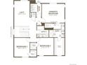 Second floor plan featuring a loft, laundry room, three bedrooms, two bathrooms, including an owner's suite at 1354 Sienna Peak Cir, Erie, CO 80516