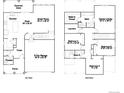 Floor plan showcasing the layout of a house with kitchen, bedrooms, and garage at 7357 S Yank Ct, Littleton, CO 80127