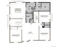 Upstairs floor plan shows primary bedroom, bath, laundry, loft, and bedrooms at 7127 E 126Th Pl, Thornton, CO 80602