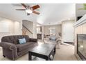 Inviting living room with ample seating and natural light at 9139 W 104Th Cir, Westminster, CO 80021