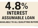 Advertisement for assumable loan at 4.8% interest rate at 17097 W 87Th Ave, Arvada, CO 80007