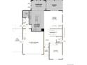 Main floor plan featuring a gourmet kitchen, sunroom, covered patio, and 2-car garage at 7037 E 126Th Pl, Thornton, CO 80602