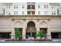 The Prado luxury building features a covered entrance and stone facade near downtown at 300 W 11Th Ave # 15F, Denver, CO 80204