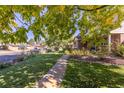 Neighborhood street view with mature trees and sidewalks at 6906 S Sycamore St, Littleton, CO 80120