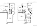 Detailed floor plan showcasing the layout of the home, including the basement, ground floor, and room dimensions at 10581 Pearlwood Cir, Highlands Ranch, CO 80126
