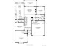 Layout of the first floor of the home at 428 Welded Tuff Trl, Castle Rock, CO 80104