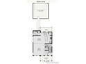 Floor plan displaying main level with open layout and two-car garage at 54 Waterford St, Erie, CO 80516