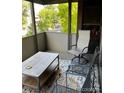 Relaxing balcony features seating for guests at 2227 Canyon Blvd # 312A, Boulder, CO 80302