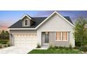 Charming home with a two-car garage, stone and siding exterior, manicured landscaping, and a welcoming entryway at 17075 W 92Nd Loop, Arvada, CO 80007