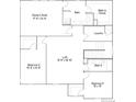 Second-floor layout with an owner's suite, bath, walk-in closet, laundry, loft, and two additional bedrooms with a shared bath at 15265 Milwaukee St, Thornton, CO 80602