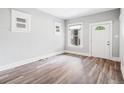 Bright living room featuring modern flooring and trim throughout at 269 Delaware St, Denver, CO 80223