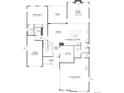 Open concept floor plan featuring a gourmet kitchen, study, and great room at 2460 Bitterroot Pl, Highlands Ranch, CO 80129