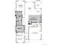 Two-story home floor plan showcasing gourmet kitchen, owner's suite, and two-car garage at 1111 Joseph Pl, Erie, CO 80026