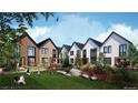 New modern home exteriors with black trim, landscaping, and green lawn space at 5764 W 92Nd Ave, Westminster, CO 80031