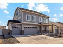 Charming two-story home with a three car garage and a beautifully landscaped front yard at 18824 Robins Dr, Denver, CO 80249