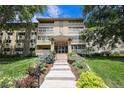 Attractive condo building at 350 S Clinton St with steps leading to the entrance at 350 S Clinton St # 2A, Denver, CO 80247