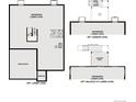 Basement floor plan showcasing unfinished space, storage, and a patio at 1839 Morgan Dr, Erie, CO 80516