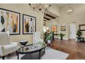 Elegant entryway with high ceilings and hardwood floors at 10510 Ladera Dr, Lone Tree, CO 80124