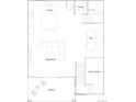 Second floor floorplan featuring kitchen, great room, nook and balcony at 7740 S Cherokee Trl, Centennial, CO 80016