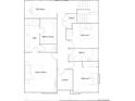 Third floor floorplan featuring owner's suite, laundry, tech space and bedrooms at 7740 S Cherokee Trl, Centennial, CO 80016