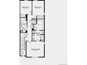 Second floor plan showcasing a primary suite, two additional bedrooms, laundry room, and two bathrooms at 6570 Parterre N Pkwy # 1, Thornton, CO 80602