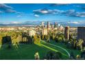 Stunning aerial view of Denver skyline and cityscape at 1133 Race St # 8 & 9 B, Denver, CO 80206