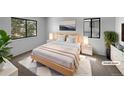 Serene main bedroom with soft lighting, large windows, and elegant decor at 10248 Quivas St, Thornton, CO 80260