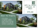 Modern multi-unit building with sleek design and landscaping at 1875 Jay St, Lakewood, CO 80214