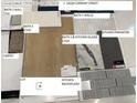 Selection of interior samples featuring tile, backsplash, carpet, and vinyl in a variety of patterns and styles at 14228 Currant St, Broomfield, CO 80020