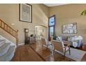 Inviting living room featuring high ceilings and hardwood floors at 17798 E Ida Ave, Centennial, CO 80015