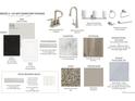 Interior design materials showing paint colors, cabinets, backsplash, countertops, flooring and other features at 18978 E 94Th Pl, Commerce City, CO 80022