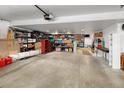 Large basement storage space with shelving, offering ample room for organization and storage at 12662 W Asbury Pl, Lakewood, CO 80228