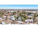 Wide aerial view of the property and surrounding neighborhood at 118 S Eldridge Way, Golden, CO 80401