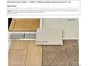 Kitchen countertop and backsplash tile samples, paired with cabinet, paint, and flooring samples at 5780 N Killarney Way, Aurora, CO 80019