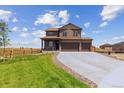 Charming two-story home with a well-manicured lawn and a spacious three-car garage at 250 Chardon Ave, Brighton, CO 80601