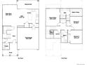 Detailed floor plan showcasing the layout of a two-story home with spacious rooms at 7307 S Yank Ct, Littleton, CO 80127