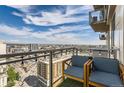 Balcony showcasing stunning city views and comfortable seating at 2001 Lincoln St # 2213, Denver, CO 80202