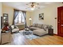 Comfortable living room with hardwood floors and lots of natural light at 1605 Saint Paul St # 6, Denver, CO 80206