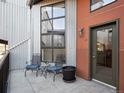 Private patio with seating area, perfect for outdoor relaxation at 3195 Blake St # 201, Denver, CO 80205