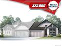 Charming home exterior featuring a dark roof, a gray two-car garage, and an inviting front entrance at 8277 S Quail St, Littleton, CO 80127