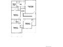Second floor plan features owner's suite, three additional bedrooms, and laundry room at 12686 W Frost Ave, Littleton, CO 80127