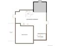 Floorplan showing the unfinished basement, with areas marked for optional garage and bathroom at 4589 Thistle Dr, Brighton, CO 80601