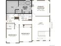 Layout showing the primary bedroom with ensuite bathroom along with two additional bedrooms on the upper floor at 4589 Thistle Dr, Brighton, CO 80601